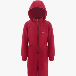 Red Hooded Jumpsuit